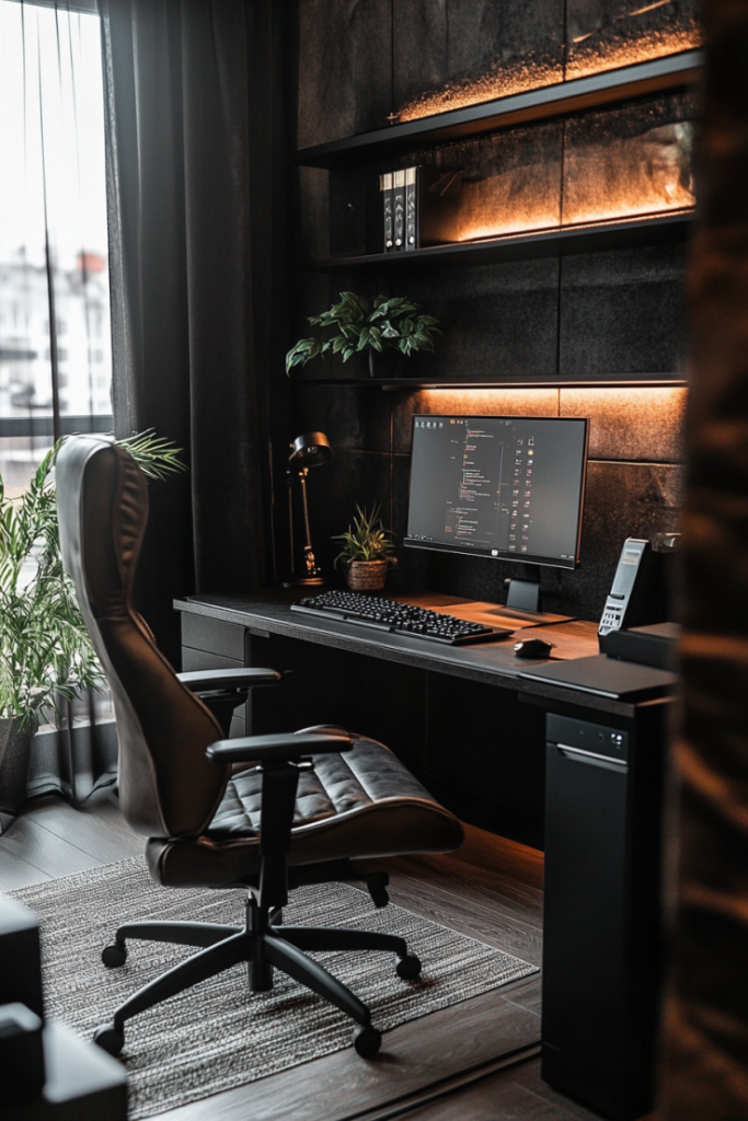 Dark Textured Office