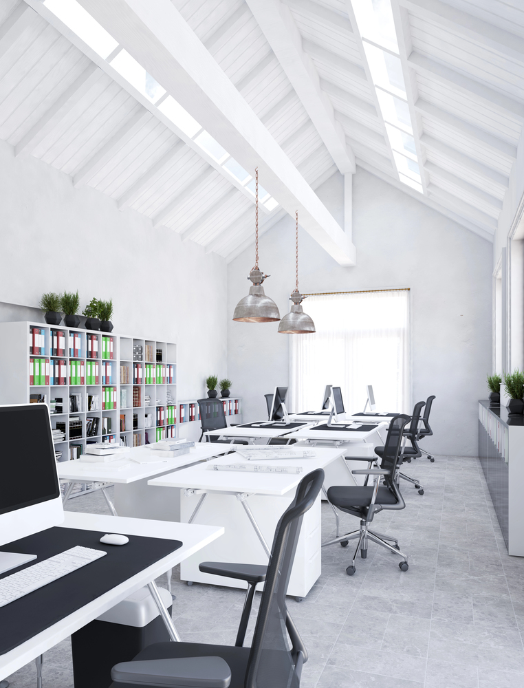 Open-Concept Attic Office