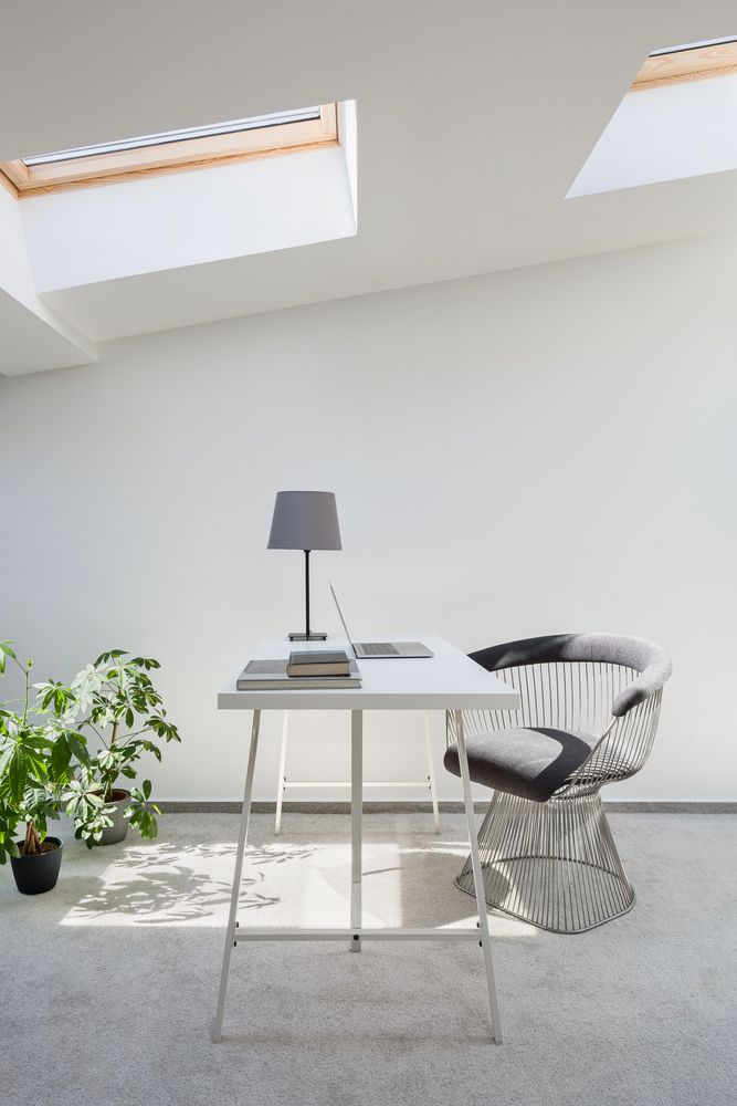 Minimalist Attic Office