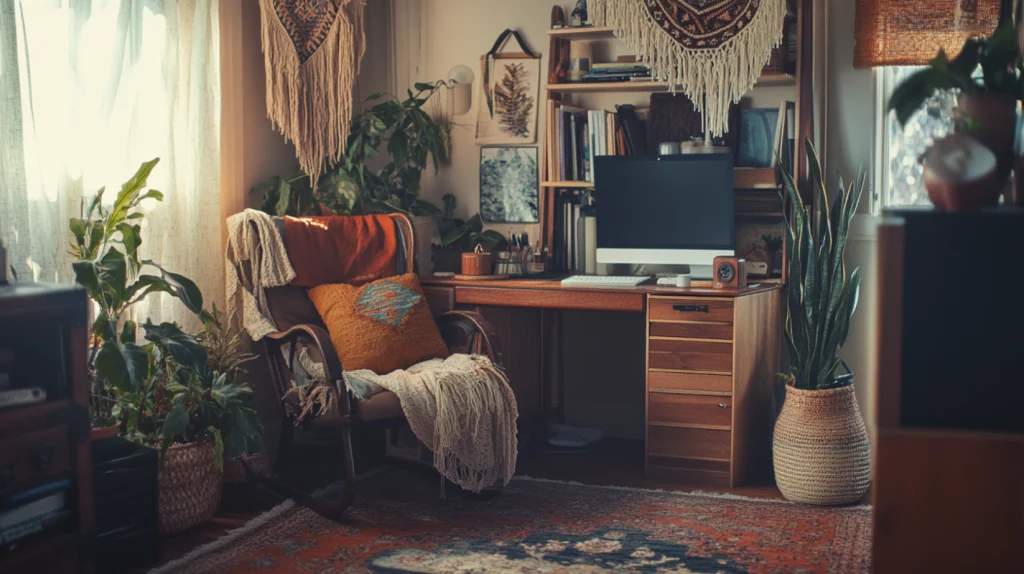 feature image in post boho office decor