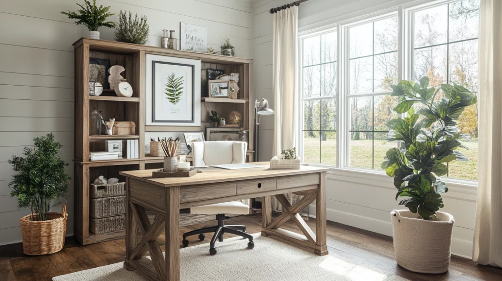 feature image in post farmhouse office styles