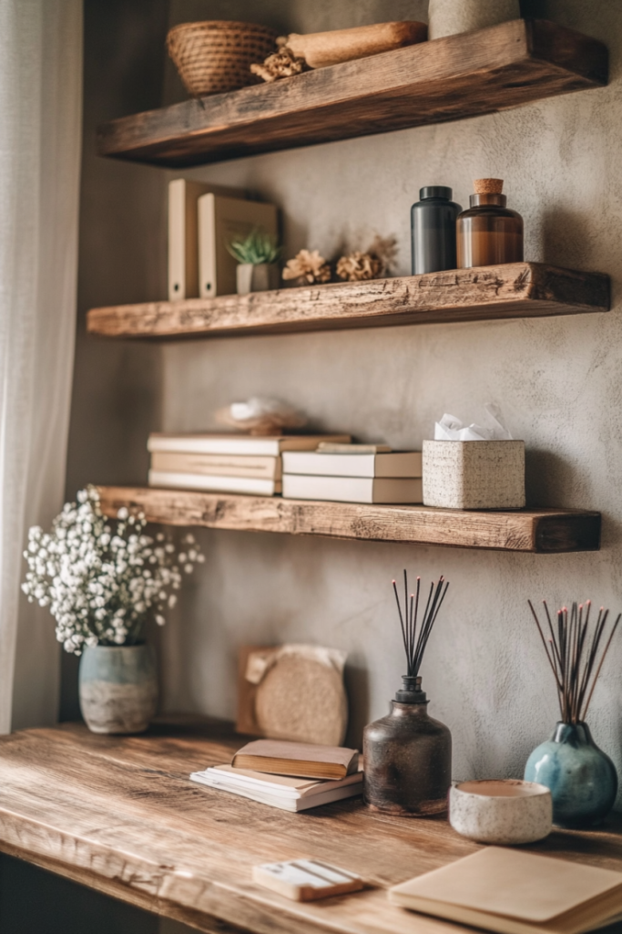 Wooden Floating Shelves