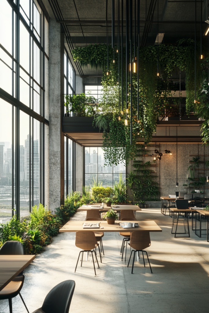 biophilic open office design