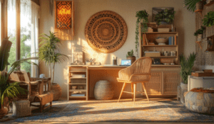 Feature Image Boho Office Step by Step