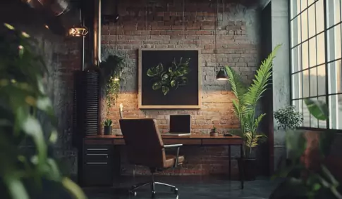 feature image modern industrial office design