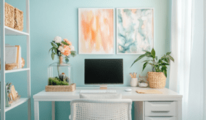 feature image spring office decor