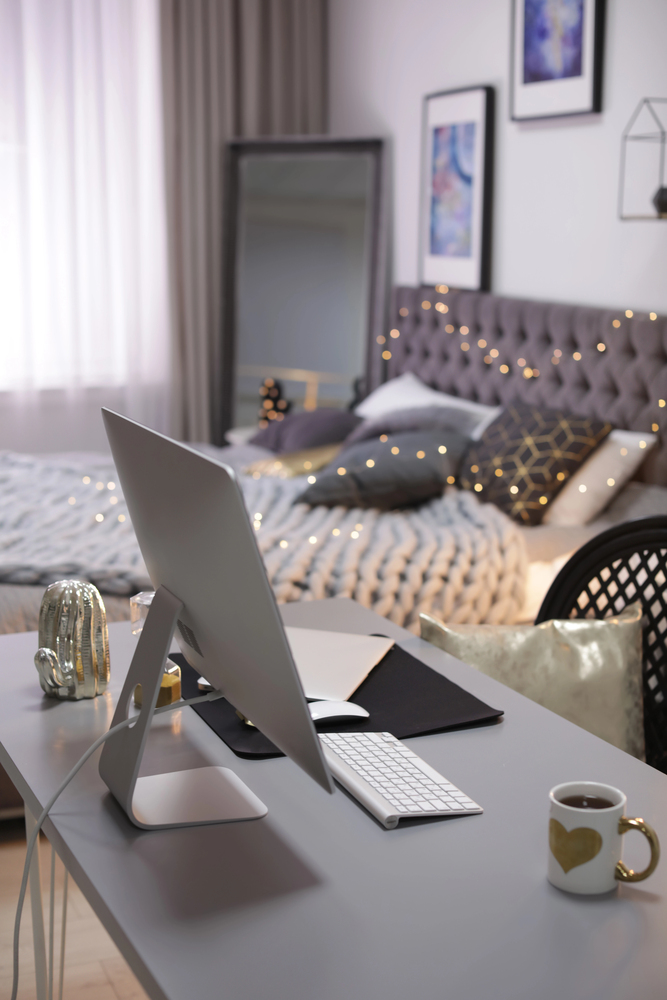 soft lighting in a dual-purpose room