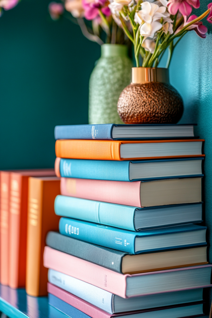Use Stacks of Coffee Table Books as Decor