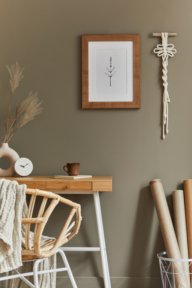 Earthy Tones with Handmade Wall Décor