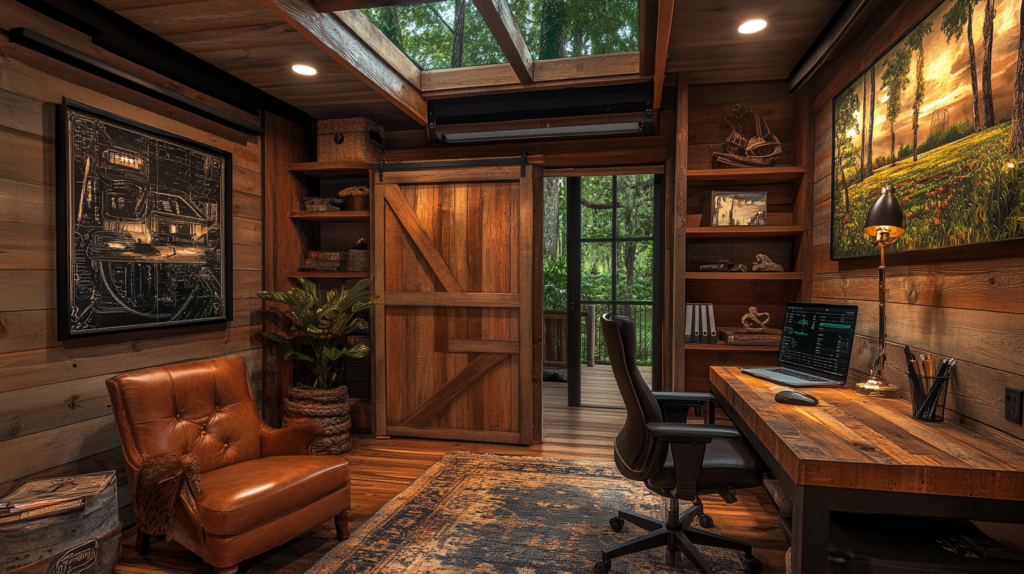 feature image in post office cabin design