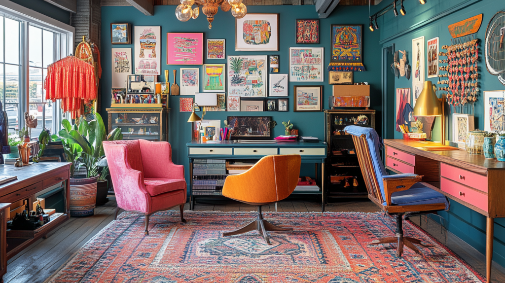 feature in post eclectic office