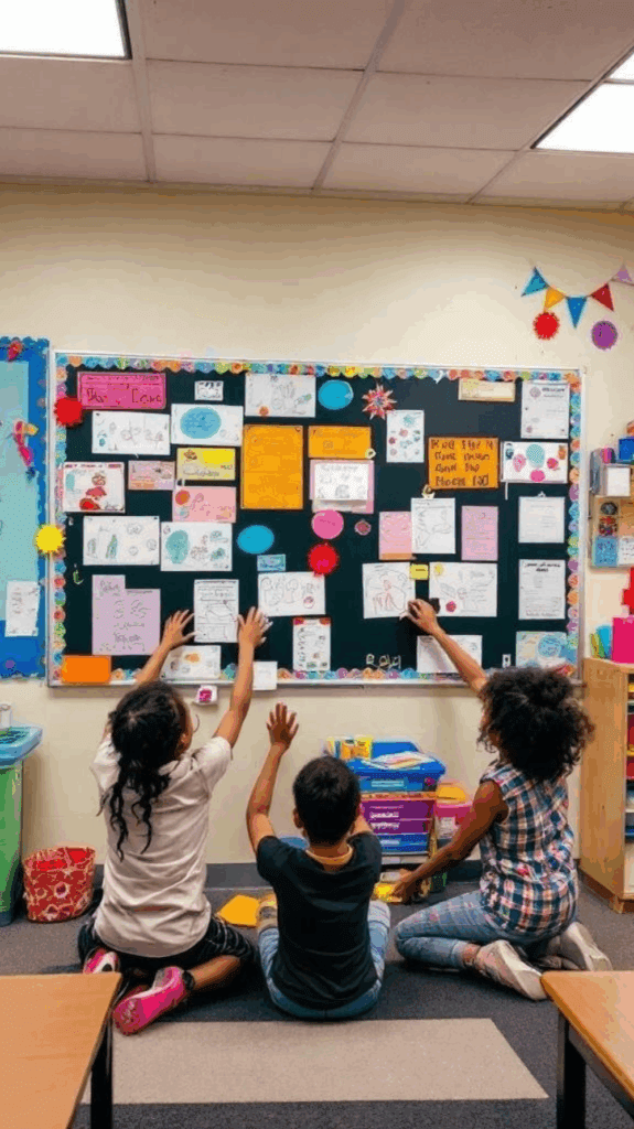 13 interactive bulletin board wall