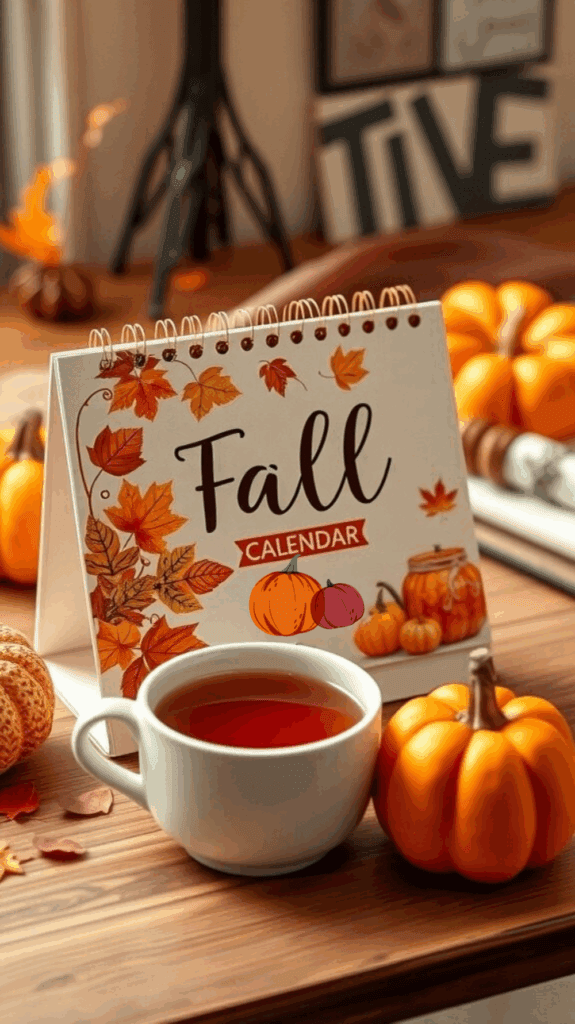 13 Fall Desk Decor Desk Calendar