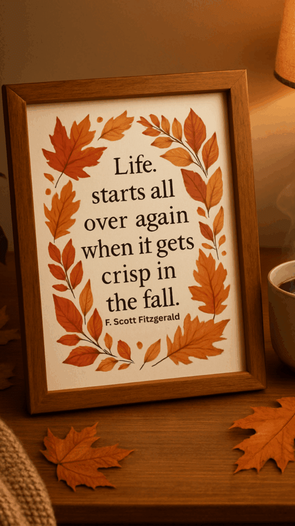 18 Fall Desk Decor Quote