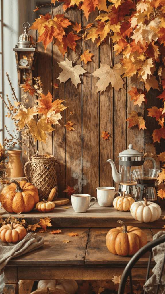17 Fall Kitchen Decor Fall Coffee Station