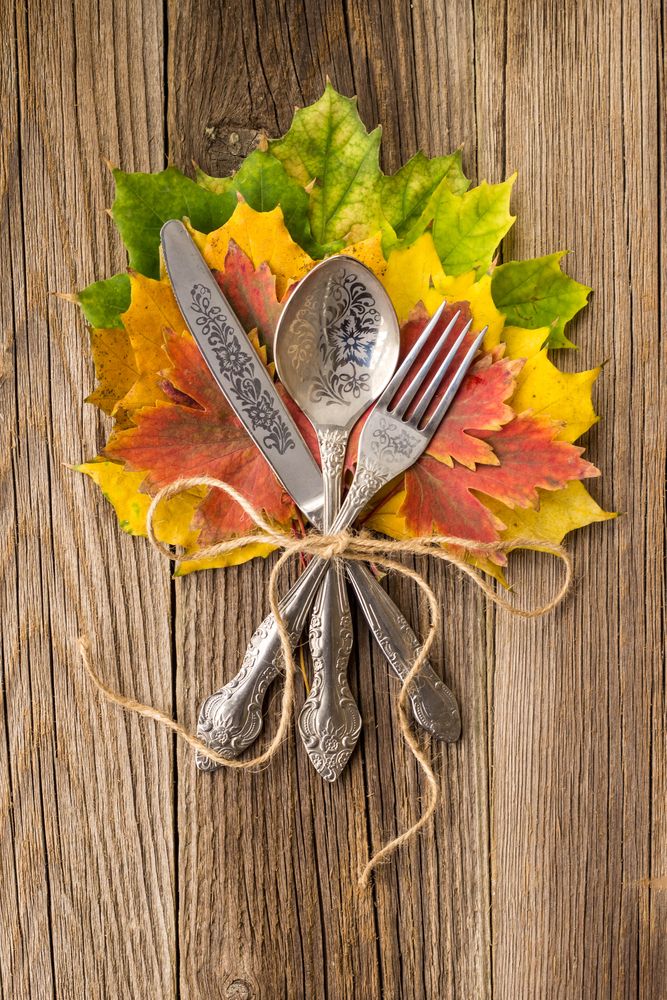 autumn place setting