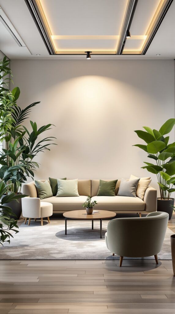 relaxed lounge seating