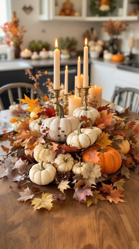 4 pumpkin centerpieces for a festive table the scene is absent of text le 20250904 171146 k32h