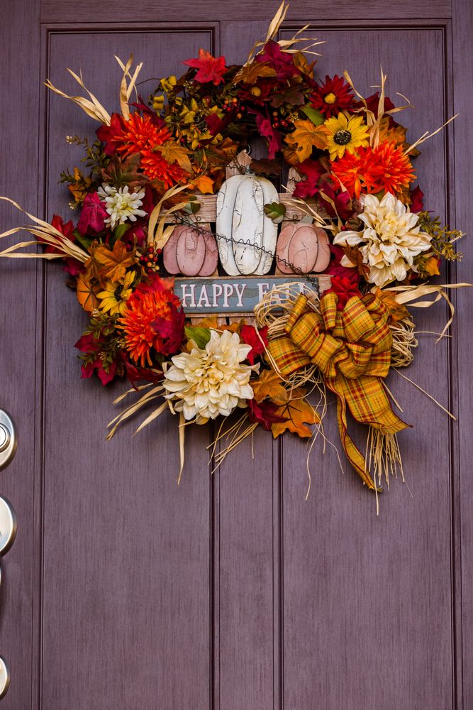 fall seasonal wreath