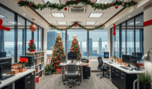 feature image holiday office decor