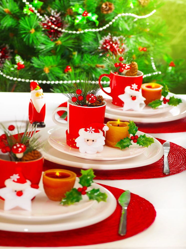Christmas-Themed Dishware And Mugs