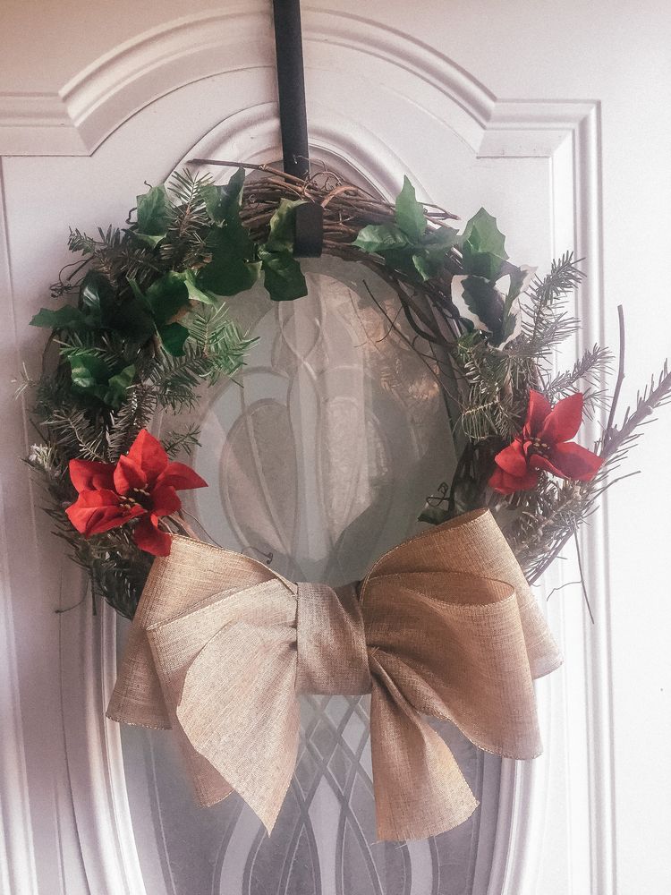 Wreath with Burlap Bow