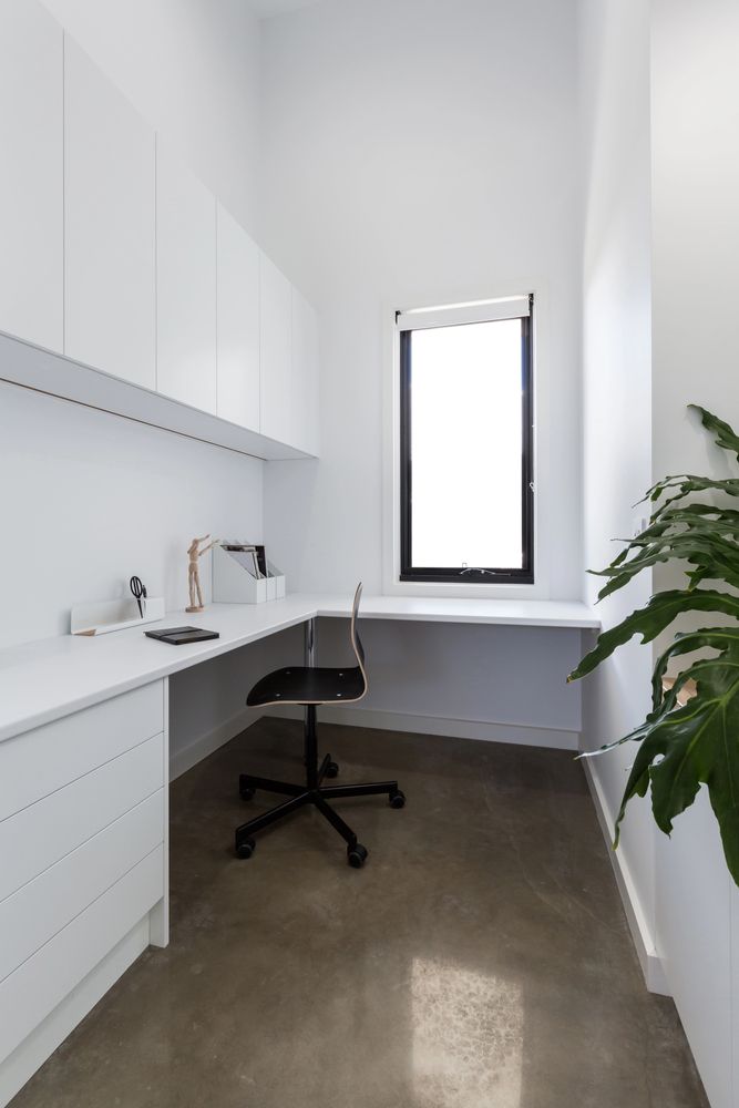 Minimalist Black-And-White Office