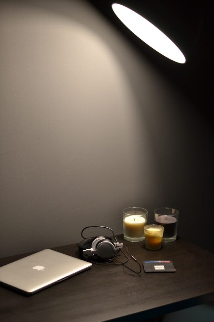 bold accent wall in charcoal