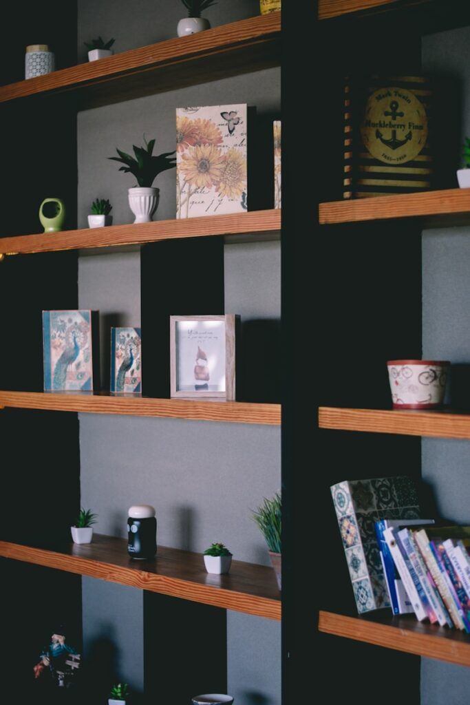 Wall Shelves With Clean Lines