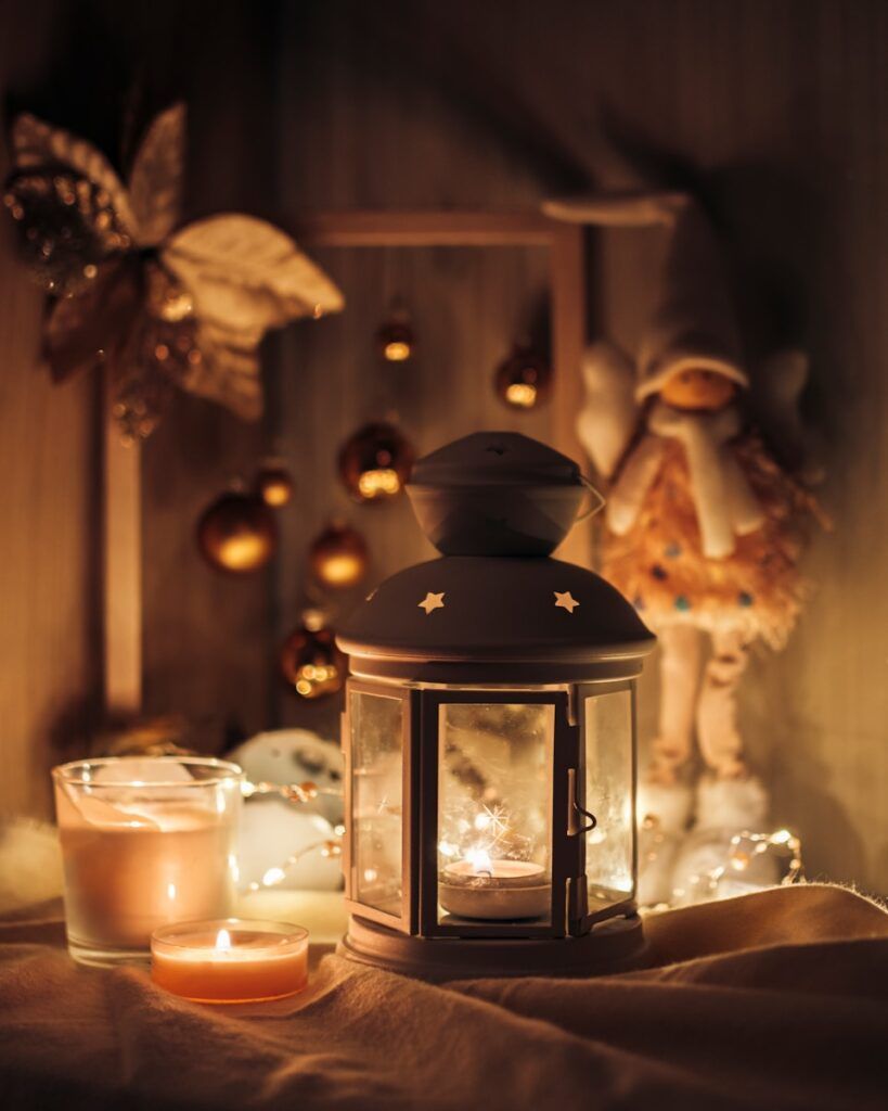 Antique Lanterns With Candles