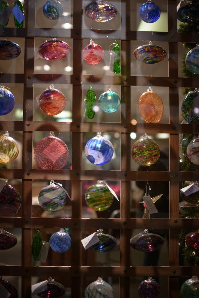 vintage glass ornament collection