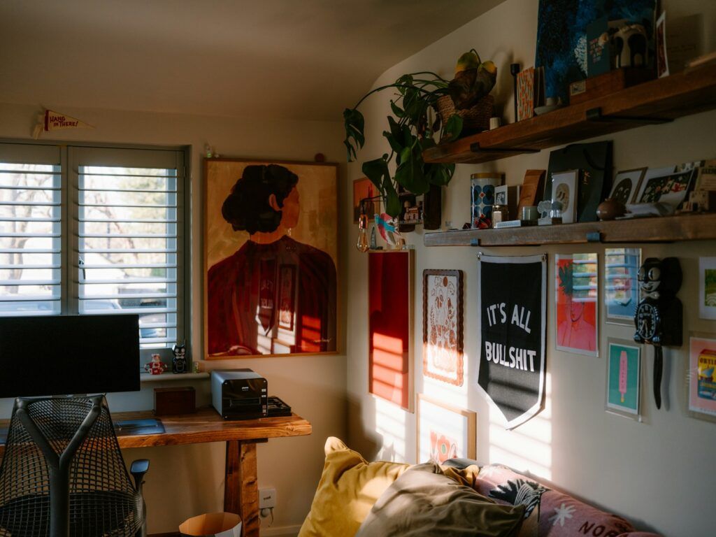 eclectic office