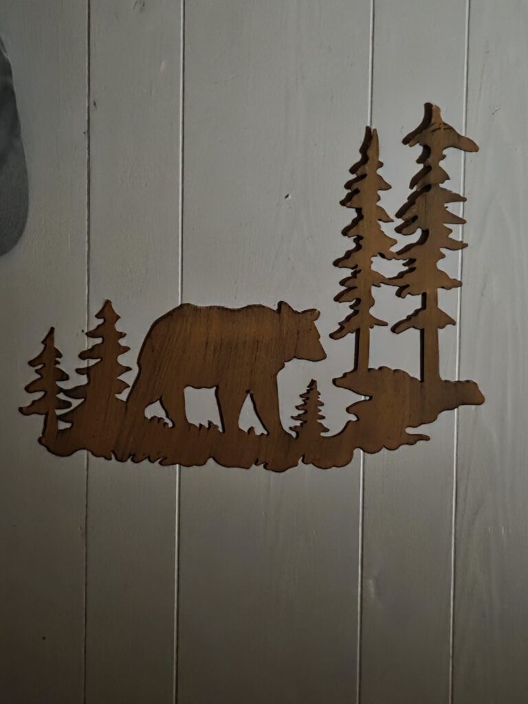 metallic wildlife silhouettes