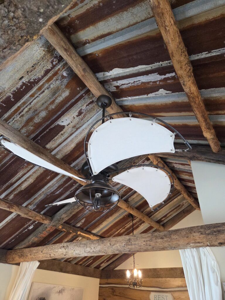 rustic ceiling fan