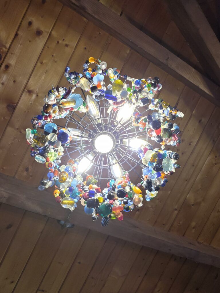 Glass Bead Chandelier 
