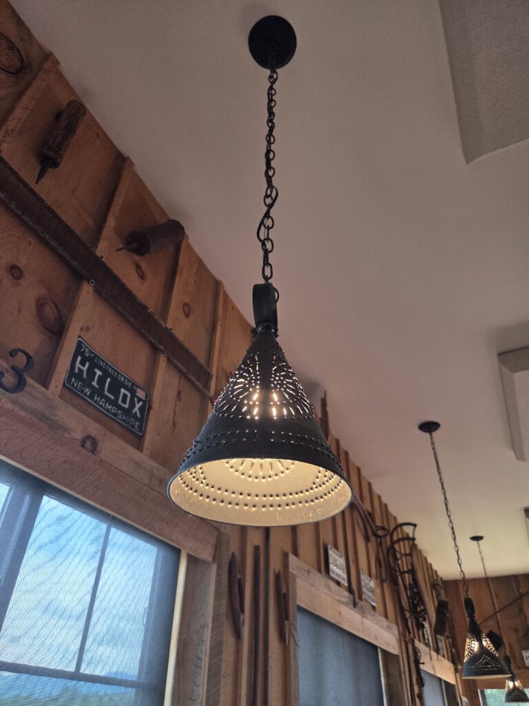 Pierced Metal Pendant Light