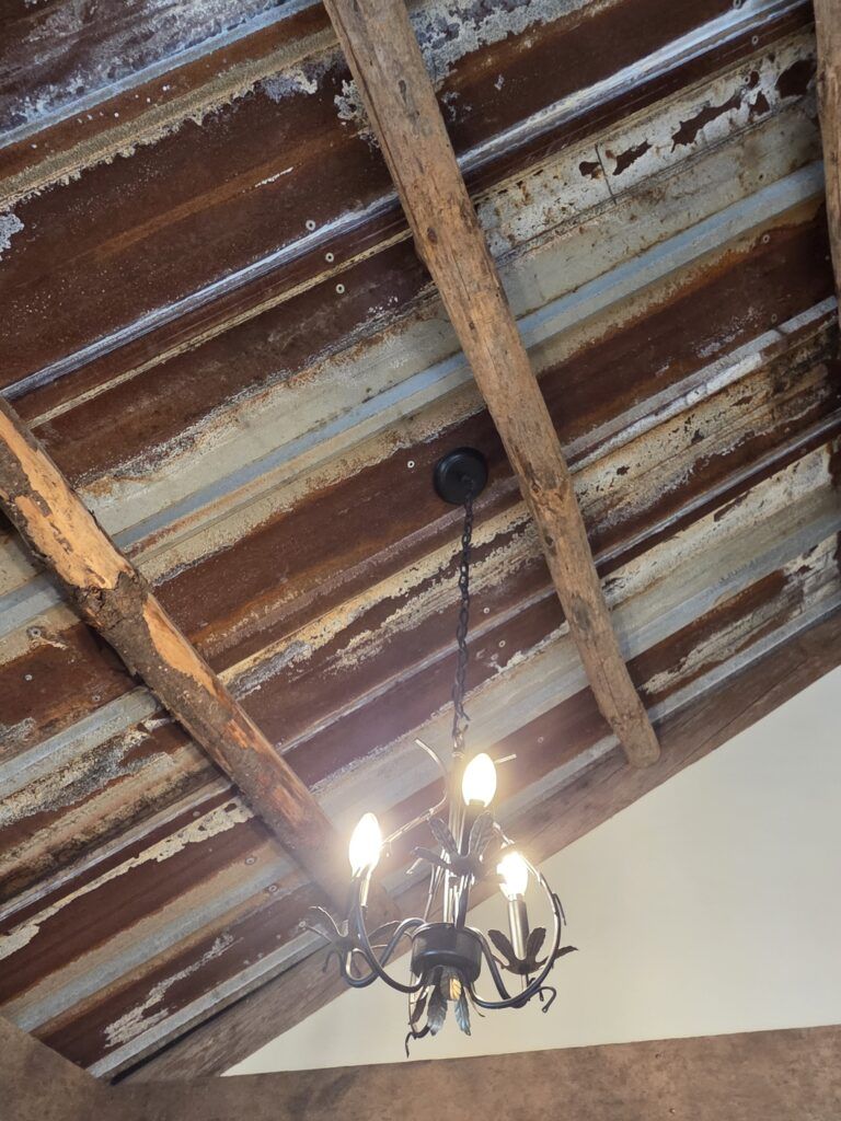Small Rustic Chandelier for Vaulted Mountain Ceilings