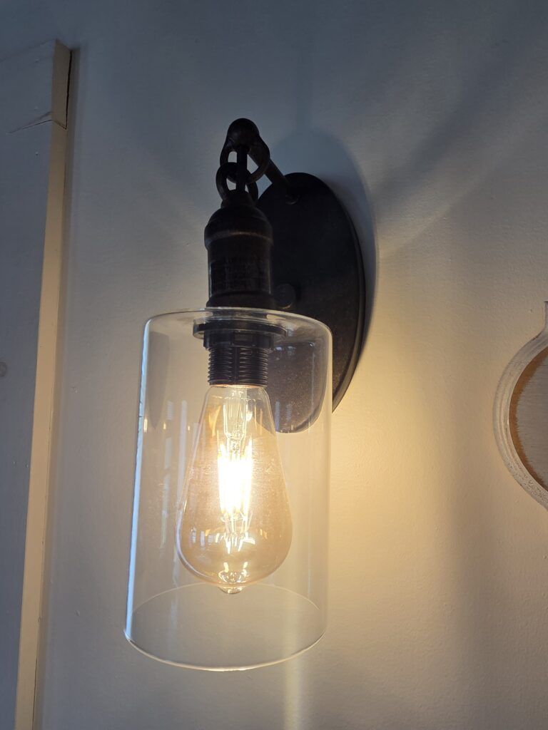 Clear Glass Wall Sconce