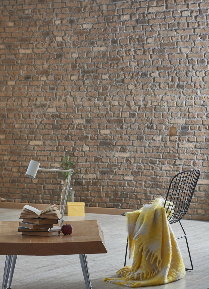 Exposed Brick Wall for an Industrial Living Space