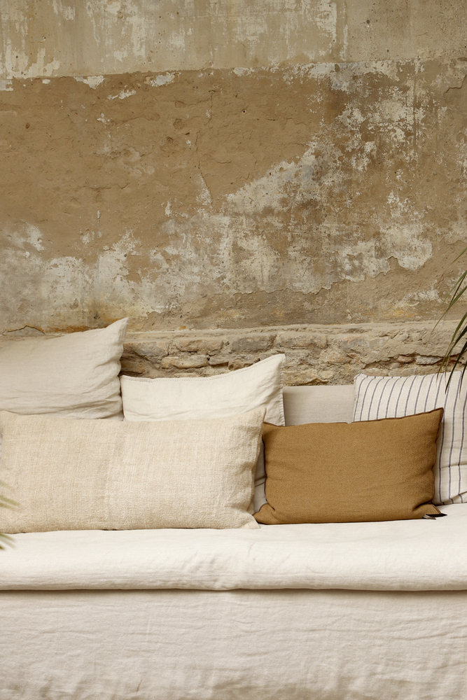 Weathered Walls in a Rustic Living Room