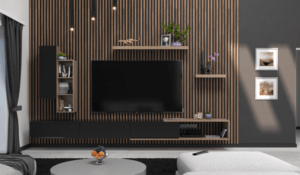 accent wall in living room