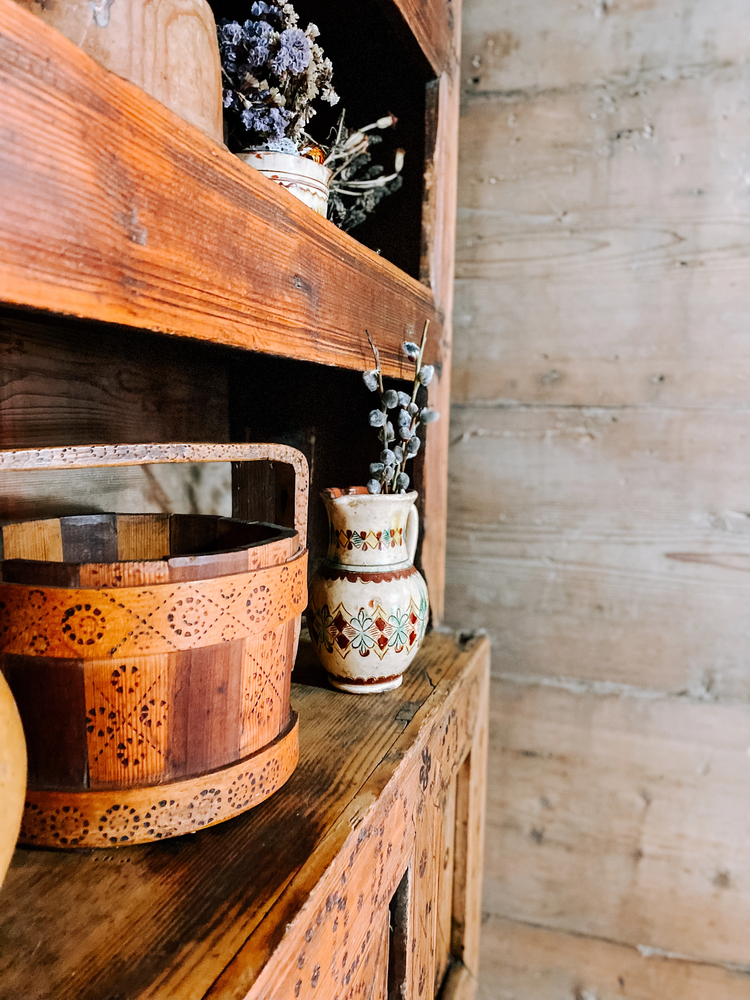 Rustic Home Decor - weathered wood shelves