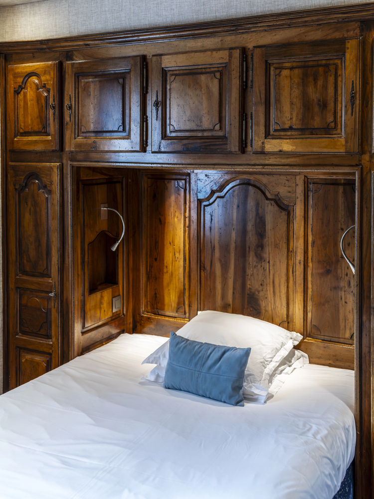 Antique Woodwork in a Rustic Bedroom
